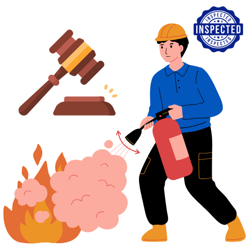 What are the legal requirements for fire extinguishers in the UK?