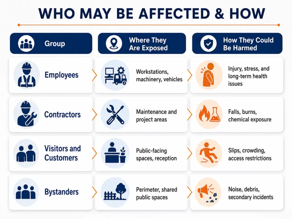 Identify Who Your Risk Assessment Covers and How They Could Be Harmed