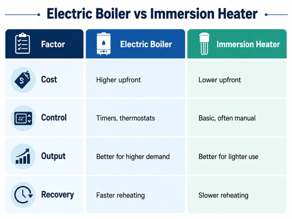 Electric Boiler or Immersion Heater: Which Is Better? / Electric Boiler for Hot Water