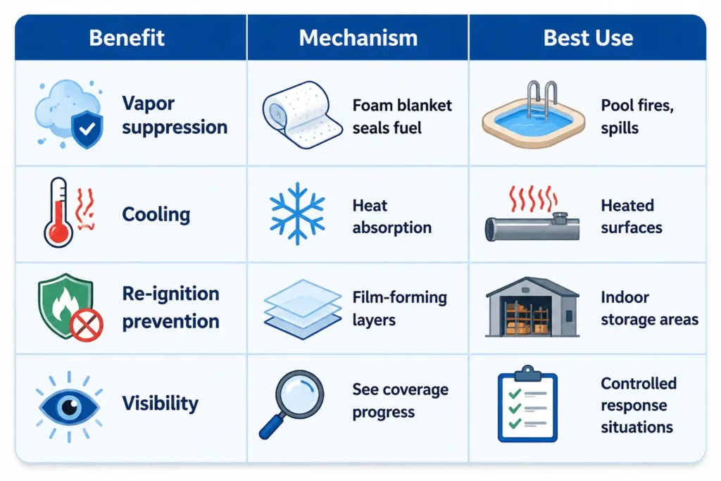 Foam Extinguishers for Class B: How They Work and When to Choose Them / What Fire Extinguisher for Flammable Liquids
