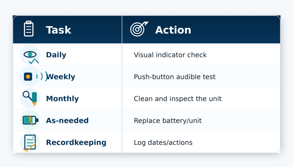 Testing Schedules by Alarm Type: Photoelectric, Ionisation, Heat, Combo / How Often Should You Check Fire Alarms