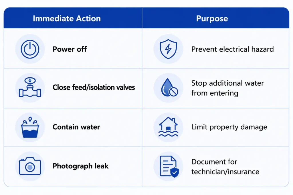 Immediate Safety Steps and Temporary Leak‑Stoppers / Why Is My Boiler Leaking Water 