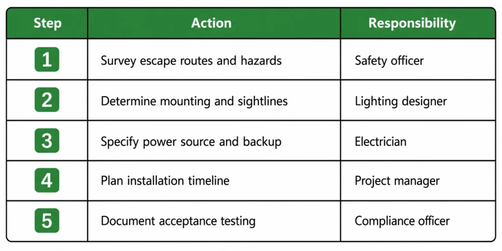 Plan Emergency Lighting: A Step‑by‑Step Checklist / Emergency Lighting Is Installed to Illuminate