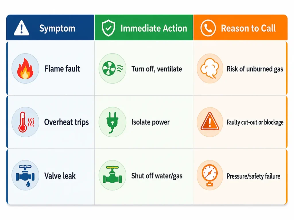 Safety Limits: When to Call a Gas Safe Engineer / No Hot Water From Combi Boiler